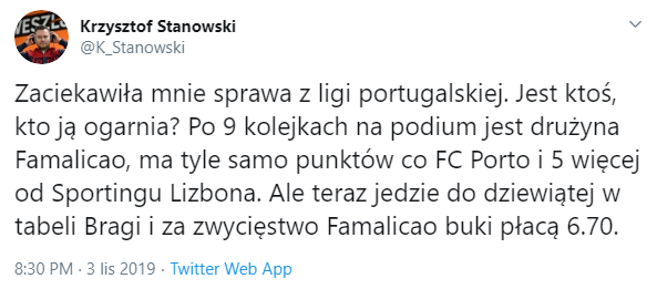 INTERESUJĄCA SYTUACJA w lidze portugalskiej :D